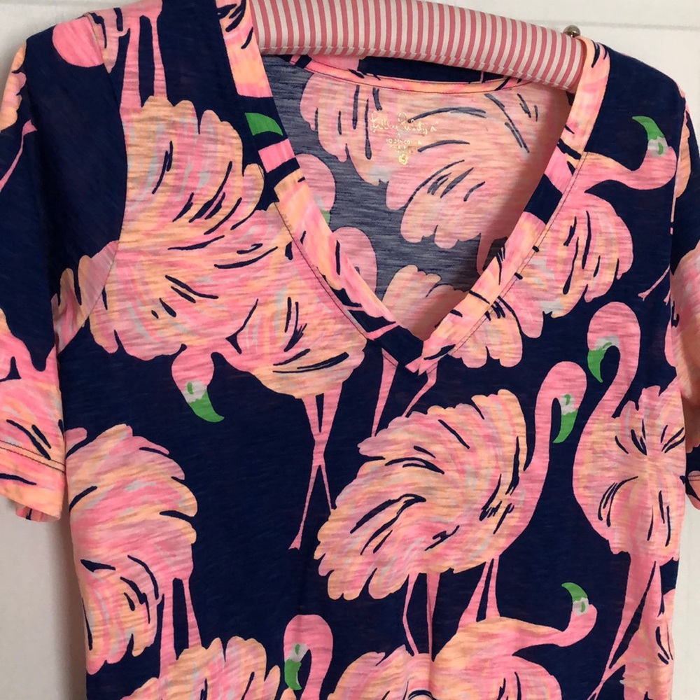 Lily Pulitzer flamingo tee